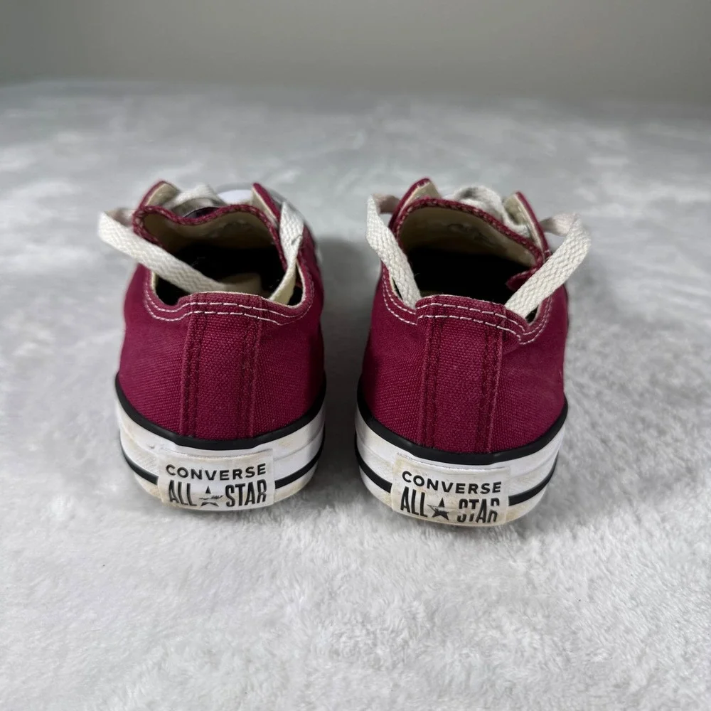 Converse Chuck Taylor All Star Maroon Low Top Youth Sneakers Size 3Y
